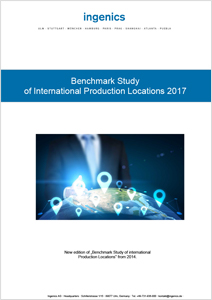 Cover Benchmark Study of International Production Locations 2017