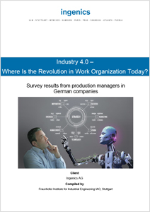 Cover Study Industry 4.0 - Where is the Revolution in Work Organization Today?